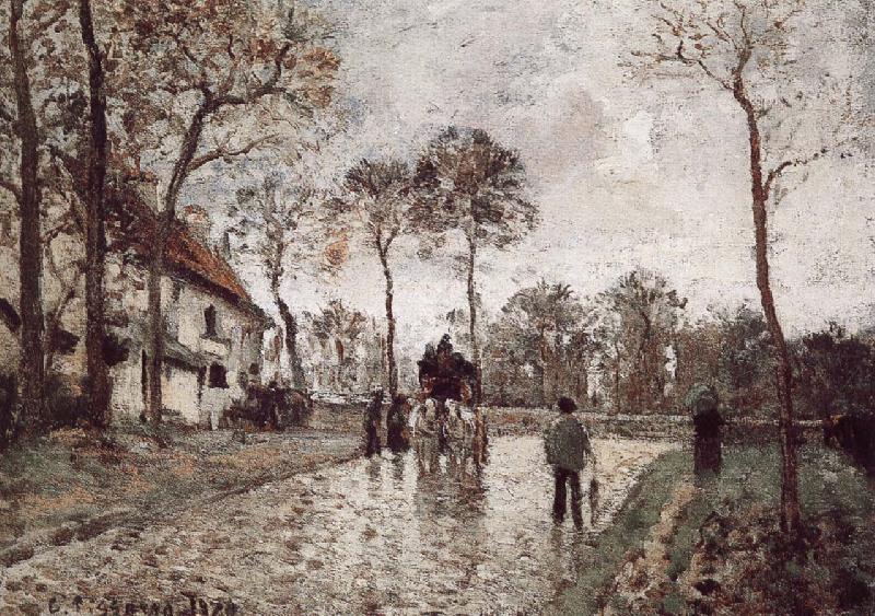 Camille Pissarro Road Vehe is peaceful the postal vehicle China oil painting art